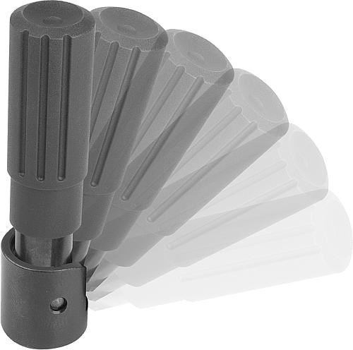 Handkurbeln Aluminium 
mit Sicherheits-Zylindergriff