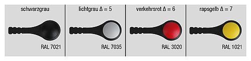 Flügelgriffe einseitig