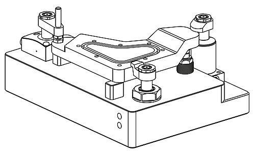 Schwenkspanner hydraulisch 
doppelt / einfach wirkend mit Federrückstellung