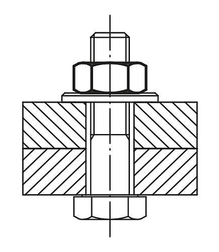 Sechskantmuttern 
DIN 934
