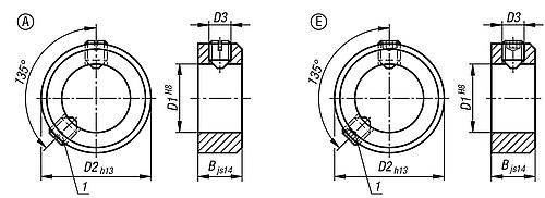 Stellringe 
DIN 705, Stahl