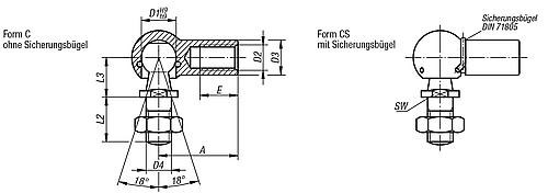 Winkelgelenke 
DIN 71802